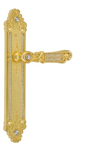 дверные ручки  ADC Verona золото и хрусталь