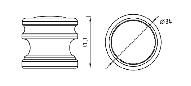 Genesis G017 матовое золото