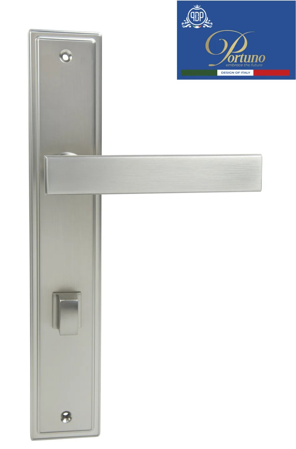 дверные ручки  Porta di Parma Star (PDP) на планке матовый никель