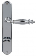 	дверные ручки 	Porta di Parma Siena на планке полированный хром