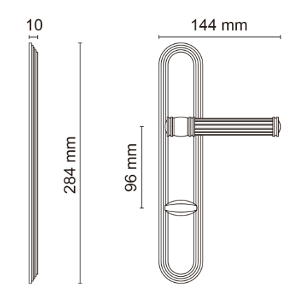 Impero на планке матовый кофе
