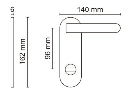 Fedra на широкой планке полированный хром