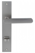 	дверные ручки 	Porta di Parma Glamour на планке матовый никель