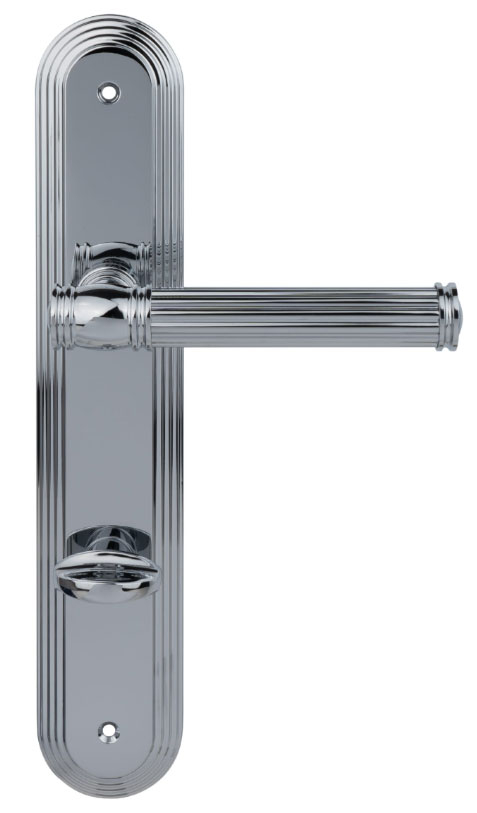 дверные ручки  Porta di Parma Impero на планке полированный хром