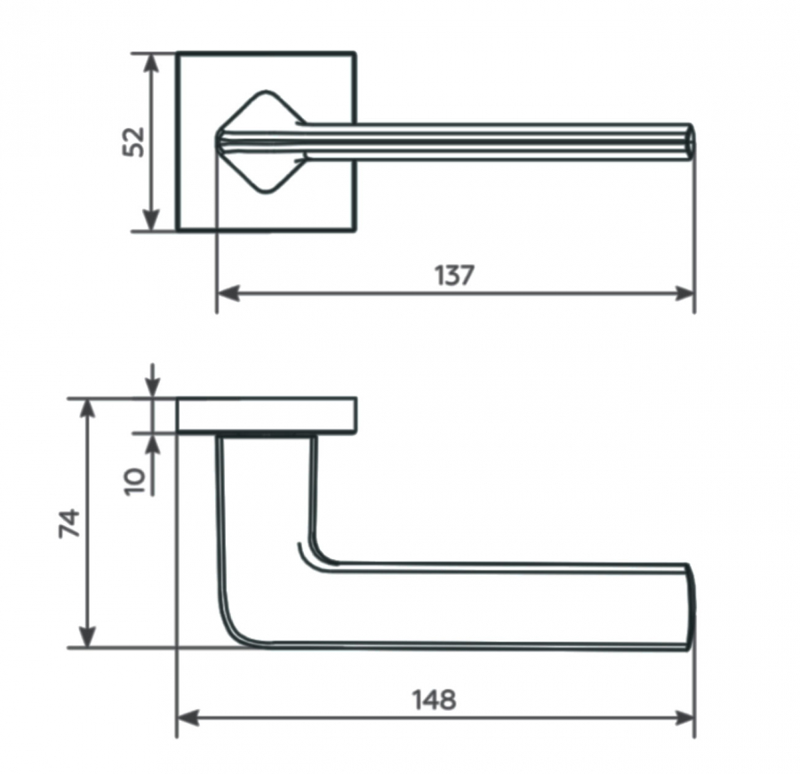 Sillur AG+ SEGURO квадрат платиново-серый